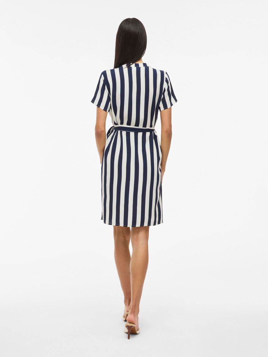 VILA SHORT SHIRT DRESS, Navy Blazer, highres - 14109686_NavyBlazer_1252274_004.jpg