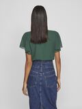 VILA SHORT SLEEVED V-NECK TOP, Pineneedle, highres - 14098368_Pineneedle_004.jpg