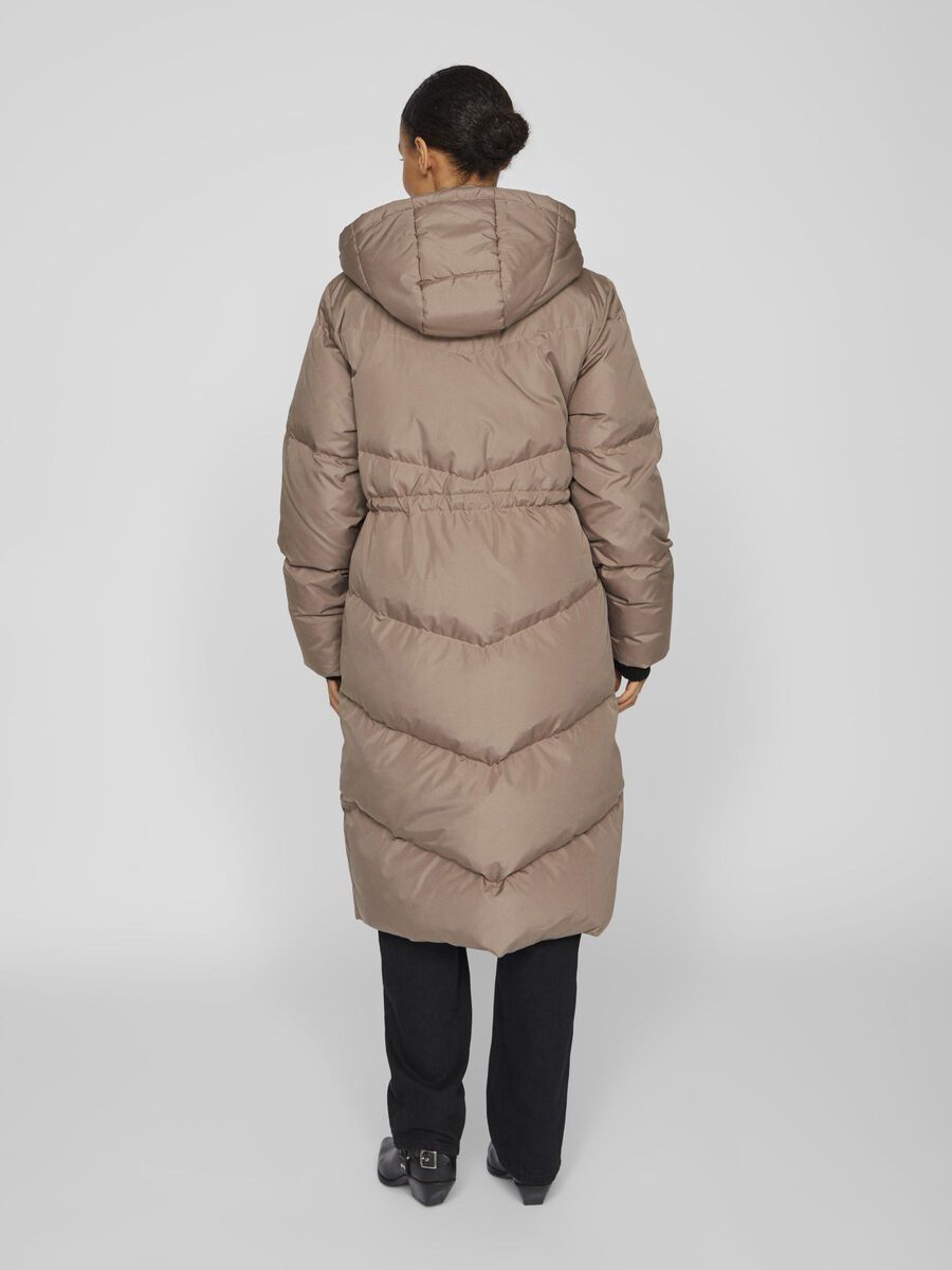 VILA HOODED COAT, Fossil, highres - 14094323_Fossil_004.jpg