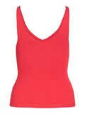 Product image thumbnail - SLEEVELESS KNITTED TOP, Hibiscus | 6
