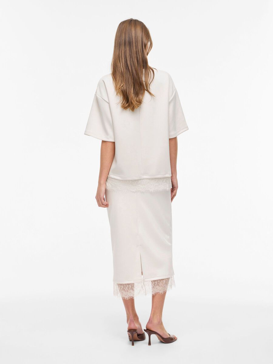 Product carousel image - VIEWIE LACE MIDI SKIRT, Birch | 2