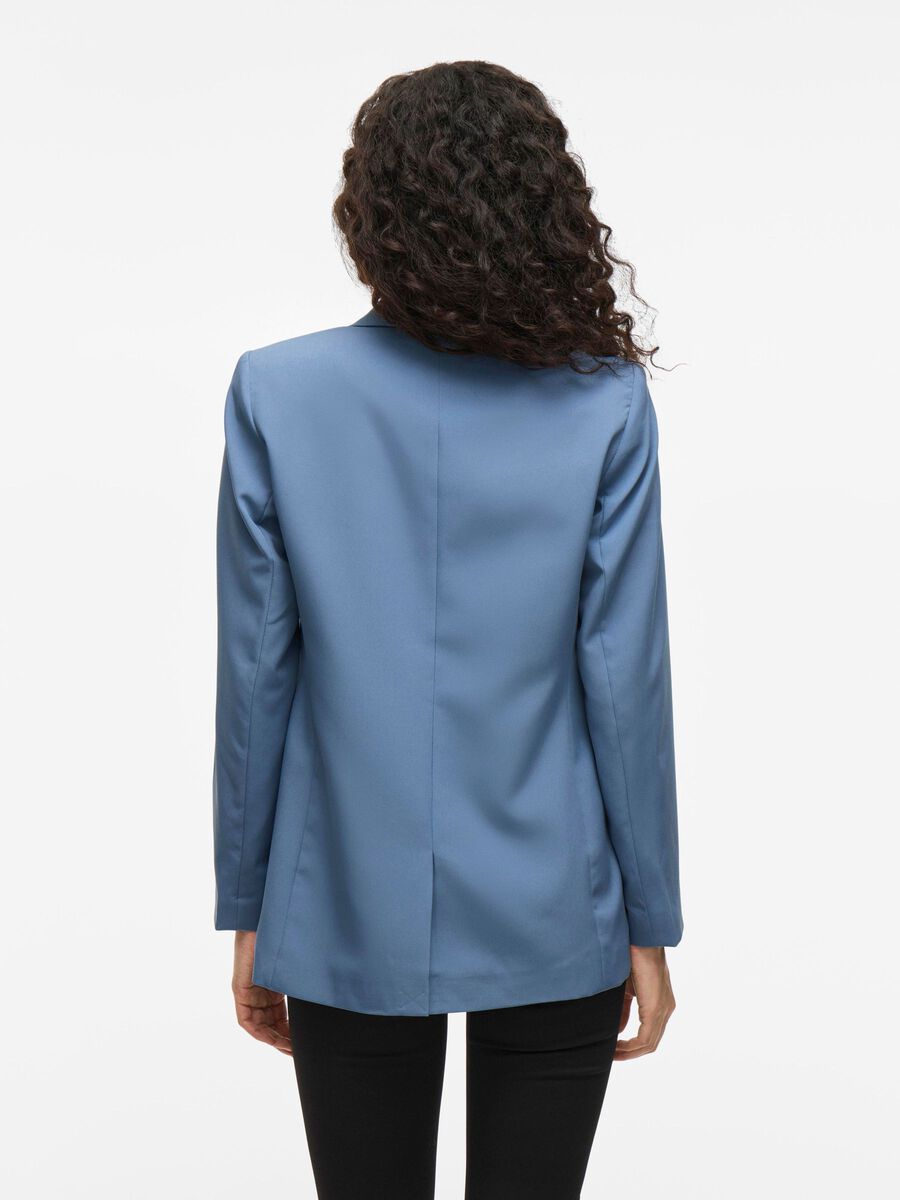 VILA VILOWNY ENKELTRADET BLAZER, Coronet Blue, highres - 14079590_CoronetBlue_004.jpg