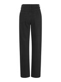 VILA VIKELLY HIGH-WAIST STRAIGHT FIT JEANS, Black Denim, highres - 14084730_BlackDenim_1130246_002.jpg