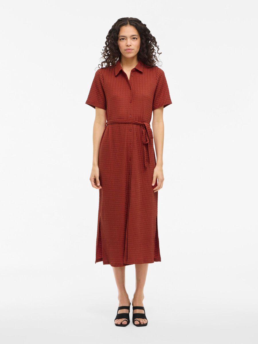 VILA VIGRY MIDI SHIRT DRESS, Red Ochre, highres - 14111228_RedOchre_003.jpg