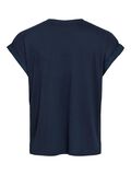 VILA VIELLETTE TOP À MANCHES COURTES, Navy Blazer, highres - 14059563_NavyBlazer_002.jpg