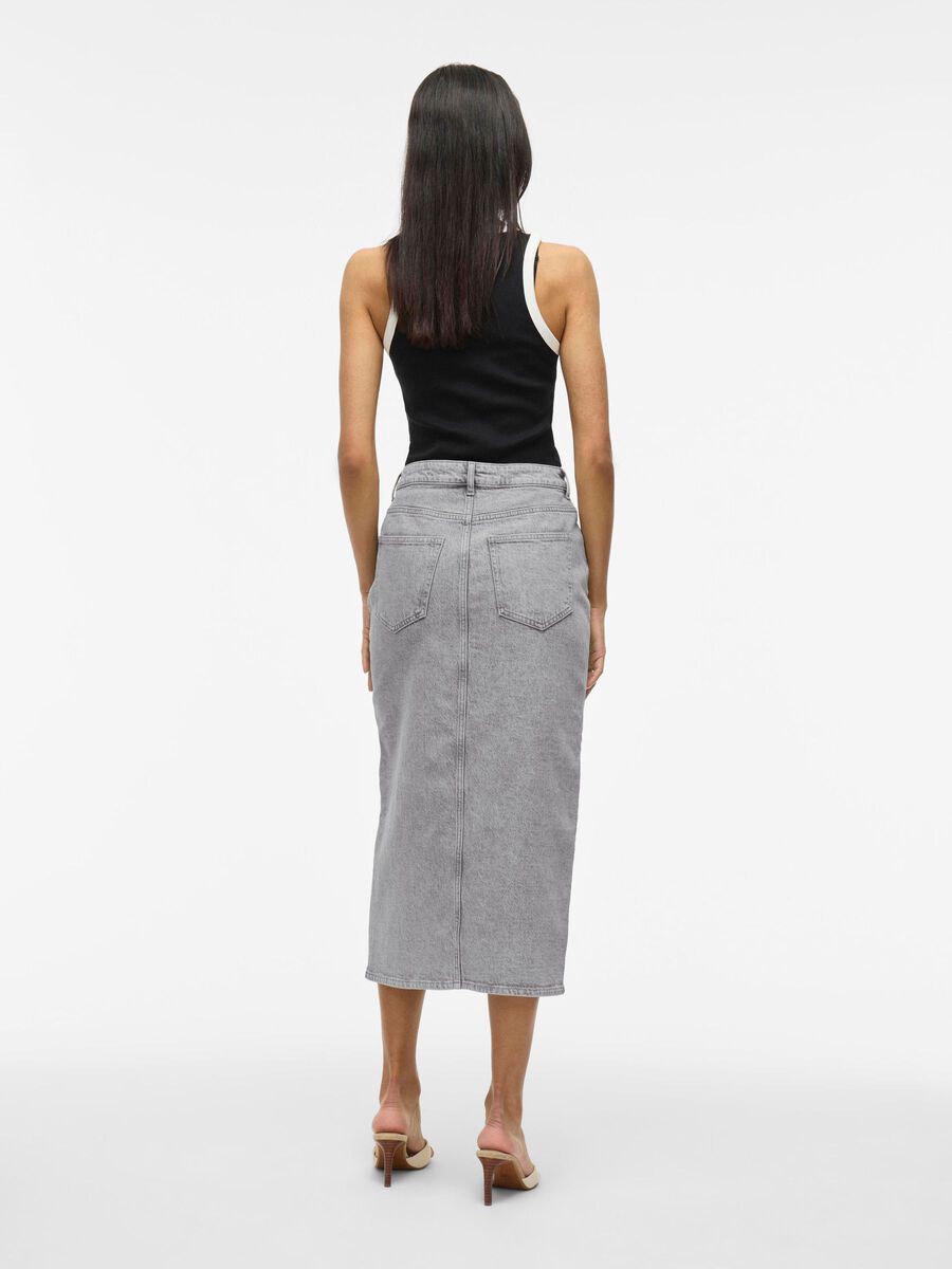 VILA VIJAF - MI-LONGUE JUPE EN JEAN, Light Grey Denim, highres - 14099736_LightGreyDenim_1184356_004.jpg