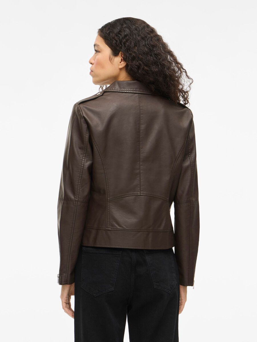 Product carousel image - VICARA BESCHICHTETE BIKER JACKE, Coffee Bean | 2