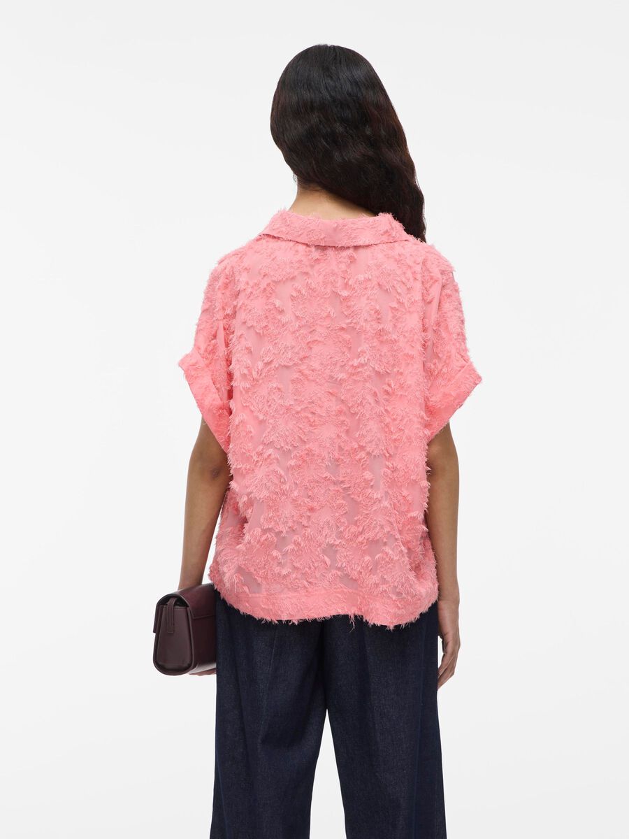 VILA SHORT SLEEVED SHIRT, Peach Blossom, highres - 14108772_PeachBlossom_004.jpg