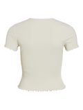 VILA BUTTONED SHORT SLEEVED TOP, Birch, highres - 14105092_Birch_002.jpg