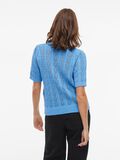 VILA SHORT SLEEVED KNITTED TOP, Blissful Blue, highres - 14103437_BlissfulBlue_004.jpg