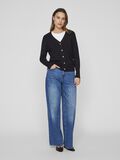 VILA V-AUSSCHNITT STRICKJACKE, Black Beauty, highres - 14100579_BlackBeauty_005.jpg