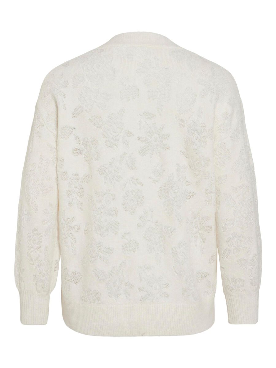 VILA V-AUSSCHNITT STRICKJACKE, Birch, highres - 14108327_Birch_002.jpg