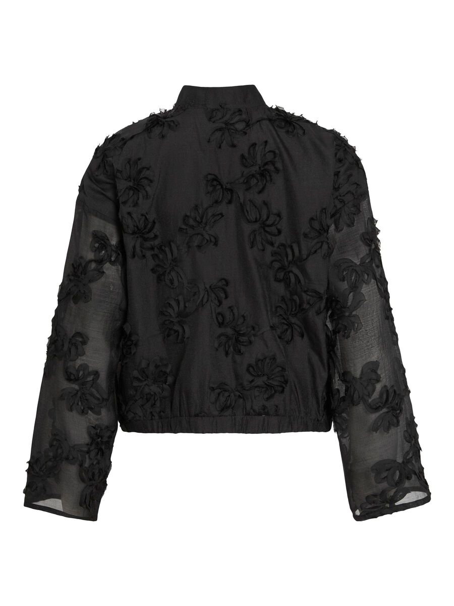 VILA VIAGNES DETAILED BOMBER JACKET, Black, highres - 14111826_Black_002.jpg