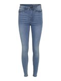 Noisy May NMCALLIE SKINNY FIT JEANS, Light Blue Denim, highres - 27010813_LightBlueDenim_001.jpg
