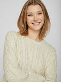 Vila CABLE KNITTED PULLOVER, Birch, highres - 14080488_Birch_006.jpg