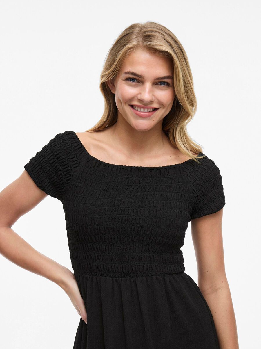 Carousel image - VESTIDO TIPO AVENTAL, Black | 5
