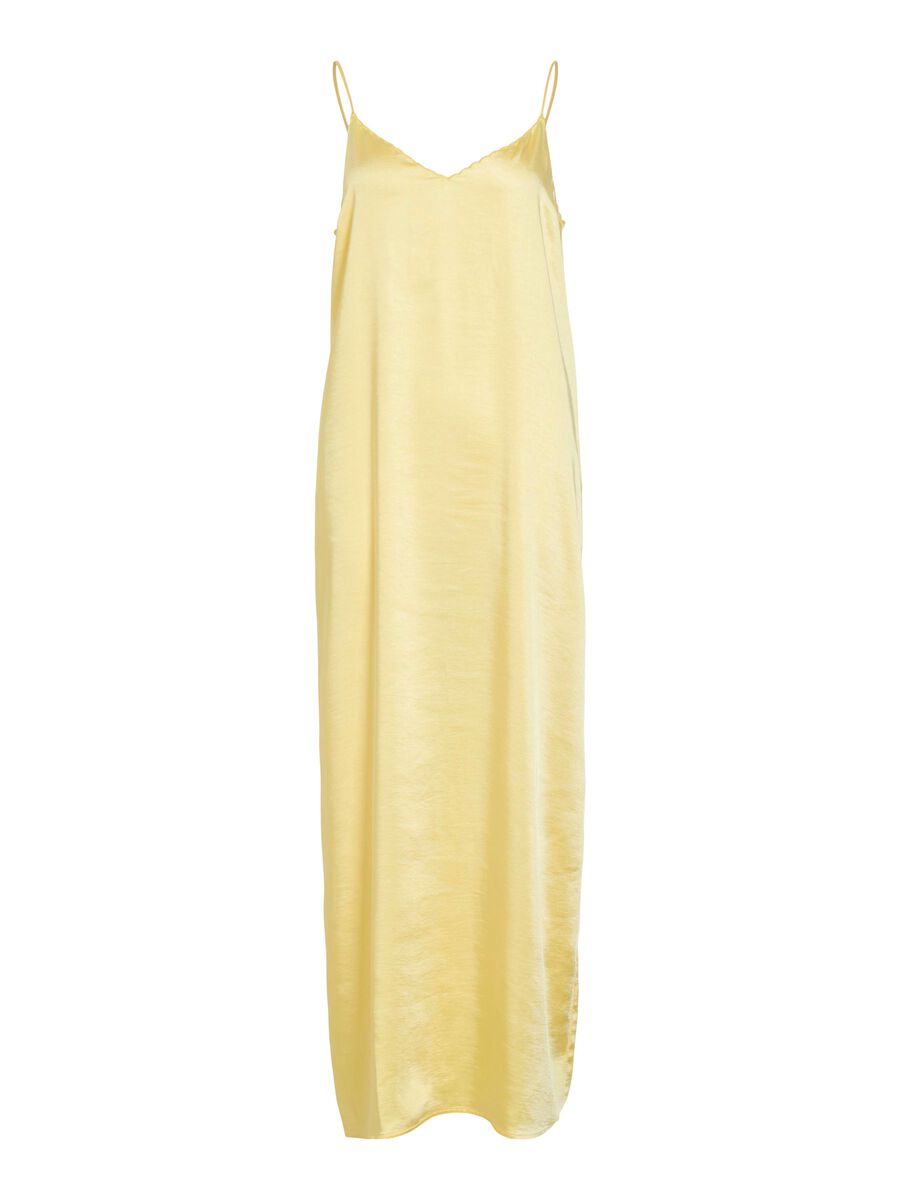 VILA VIHANARA STRAP MAXI DRESS, Pale Banana, highres - 14111847_PaleBanana_001.jpg