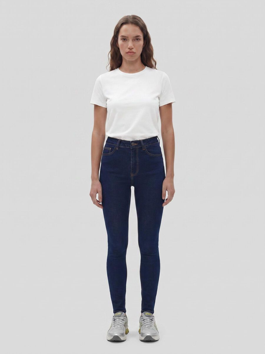 Product carousel image - NMCALLIE SKINNY FIT JEANS, Dark Blue Denim | 2
