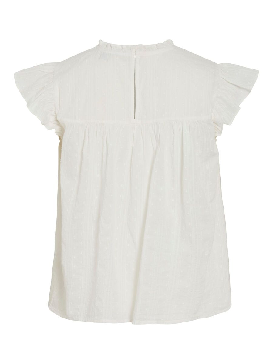 Product carousel image - VIYVA ROUND NECK SLEEVELESS TOP, Snow White | 2