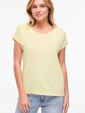 Product image thumbnail - VIDREAMERS ROUND NECK T-SHIRT, Pastel Yellow | 5