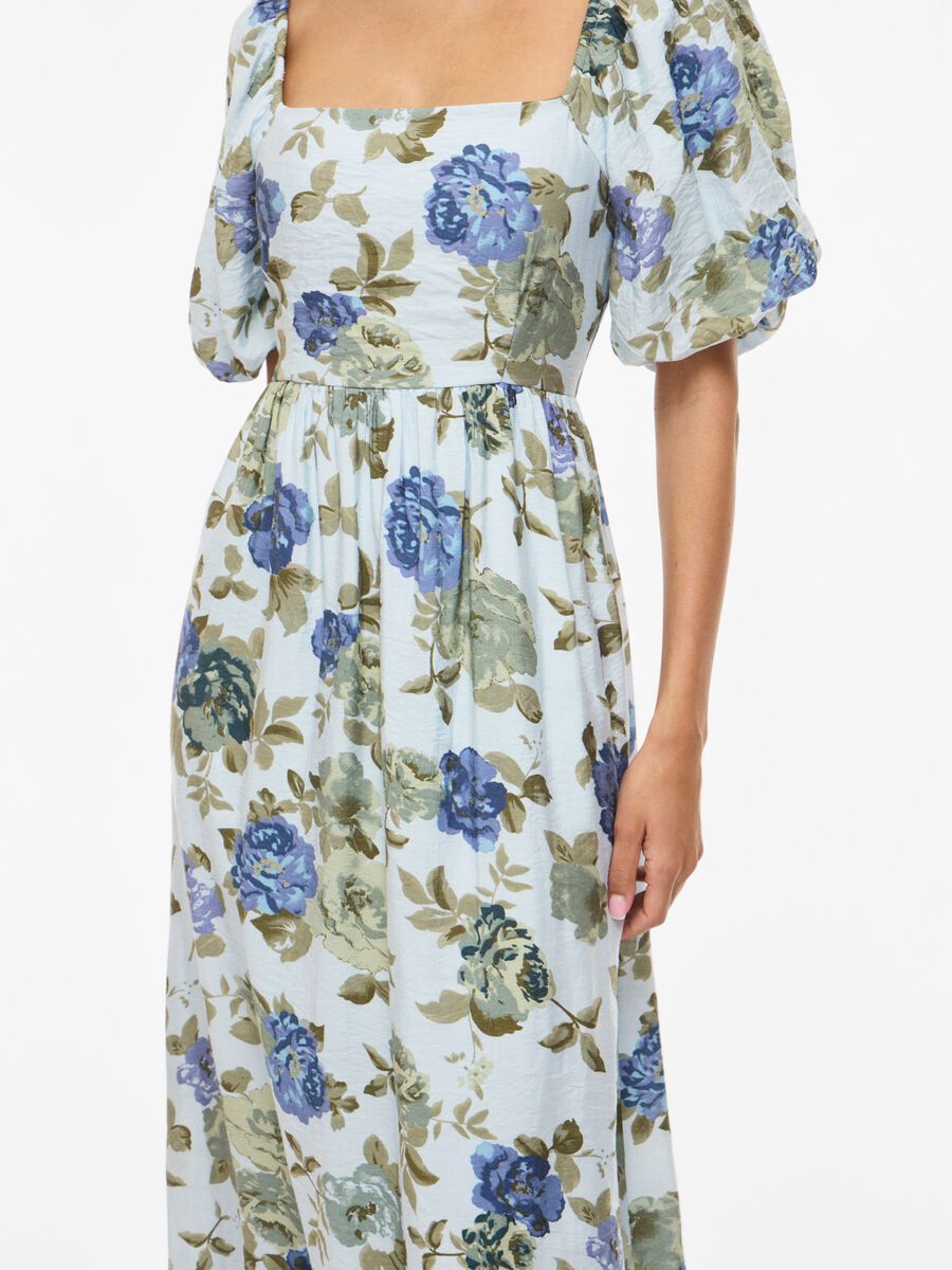 Carousel image - VIFLOLA MANICHE CORTE VESTITO LUNGO, Nantucket Breeze | 3