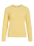 VILA VIDALO BASIC KNITTED PULLOVER, Pale Banana, highres - 14082767_PaleBanana_001.jpg