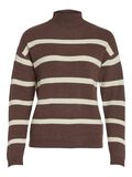 Vila STRIPED KNITTED PULLOVER, Shaved Chocolate, highres - 14091615_ShavedChocolate_1076506_001.jpg