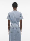 VILA DENIM TOP MED KORTE ÆRMER, Light Blue Denim, highres - 14105765_LightBlueDenim_004.jpg
