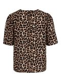 VILA VILIOPANA LEOPARD PRINT SHORT SLEEVED TOP, Brazzilian Sand, highres - 14105564_BrazzilianSand_1174585_002.jpg