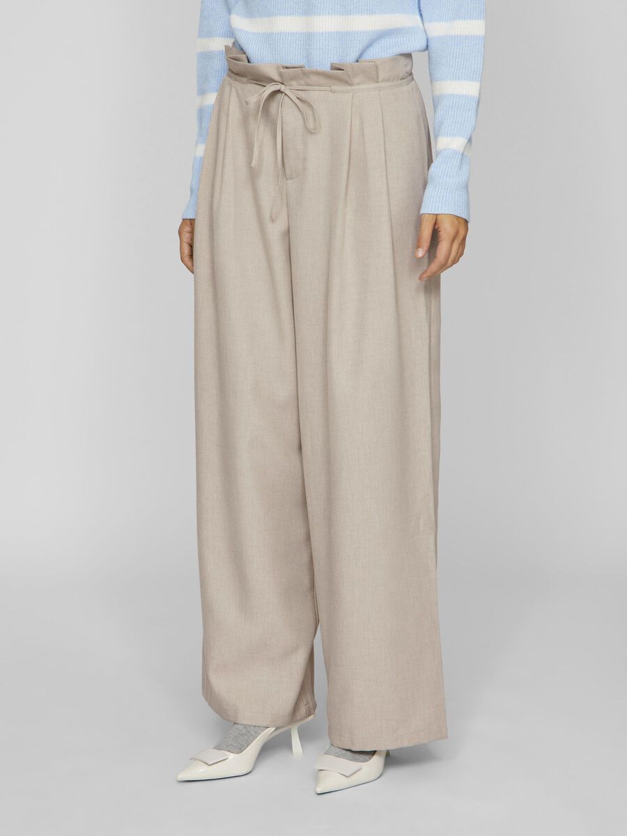 VILA TAILLE HAUTE PANTALON, Feather Gray, highres - 14107913_FeatherGray_003.jpg