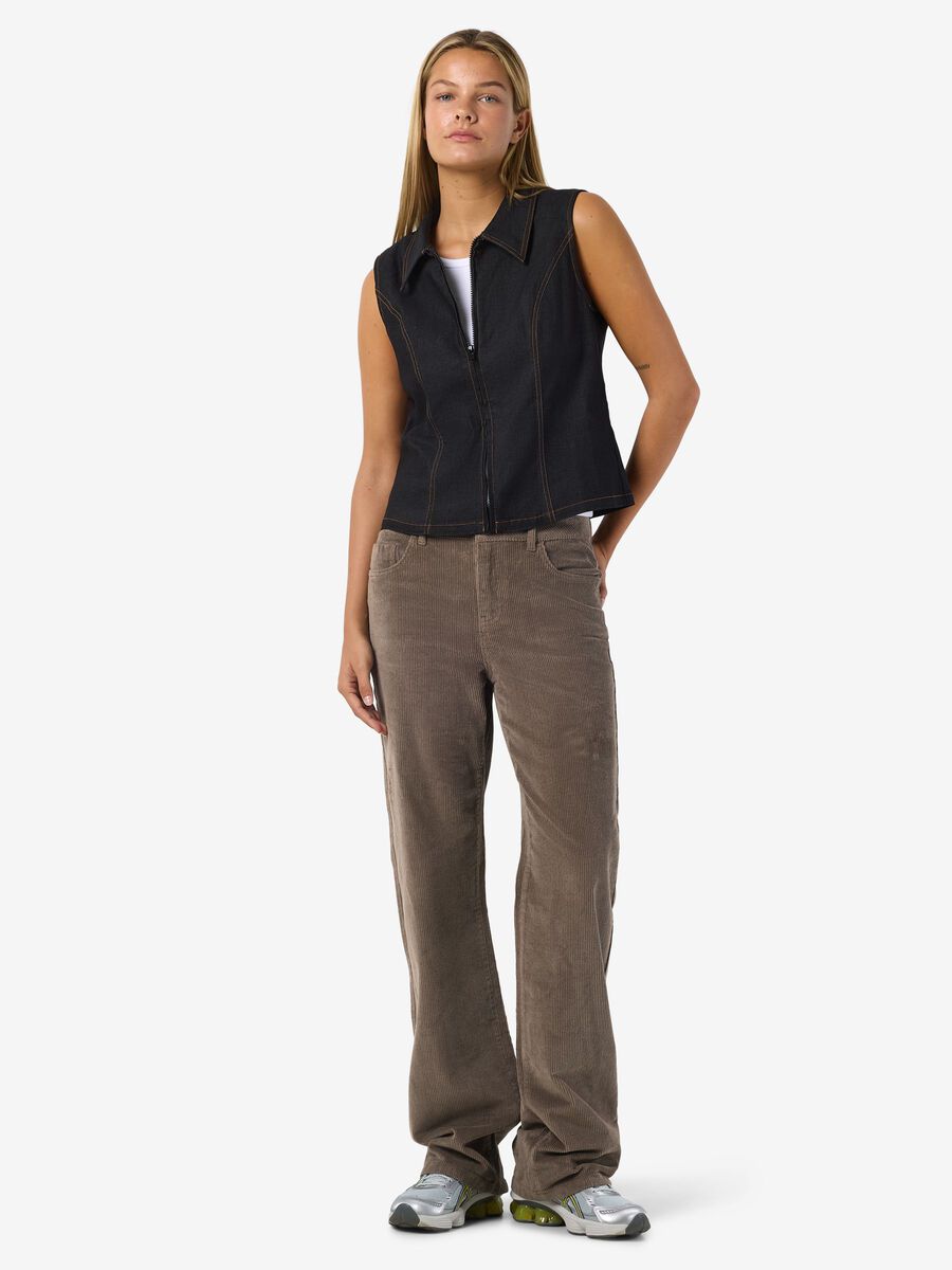Carousel image - NMYOLANDA STRAIGHT FIT JEANS, Morel | 2