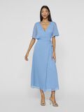 VILA SHORT SLEEVED MAXI WRAP DRESS, Blissful Blue, highres - 14107677_BlissfulBlue_005.jpg