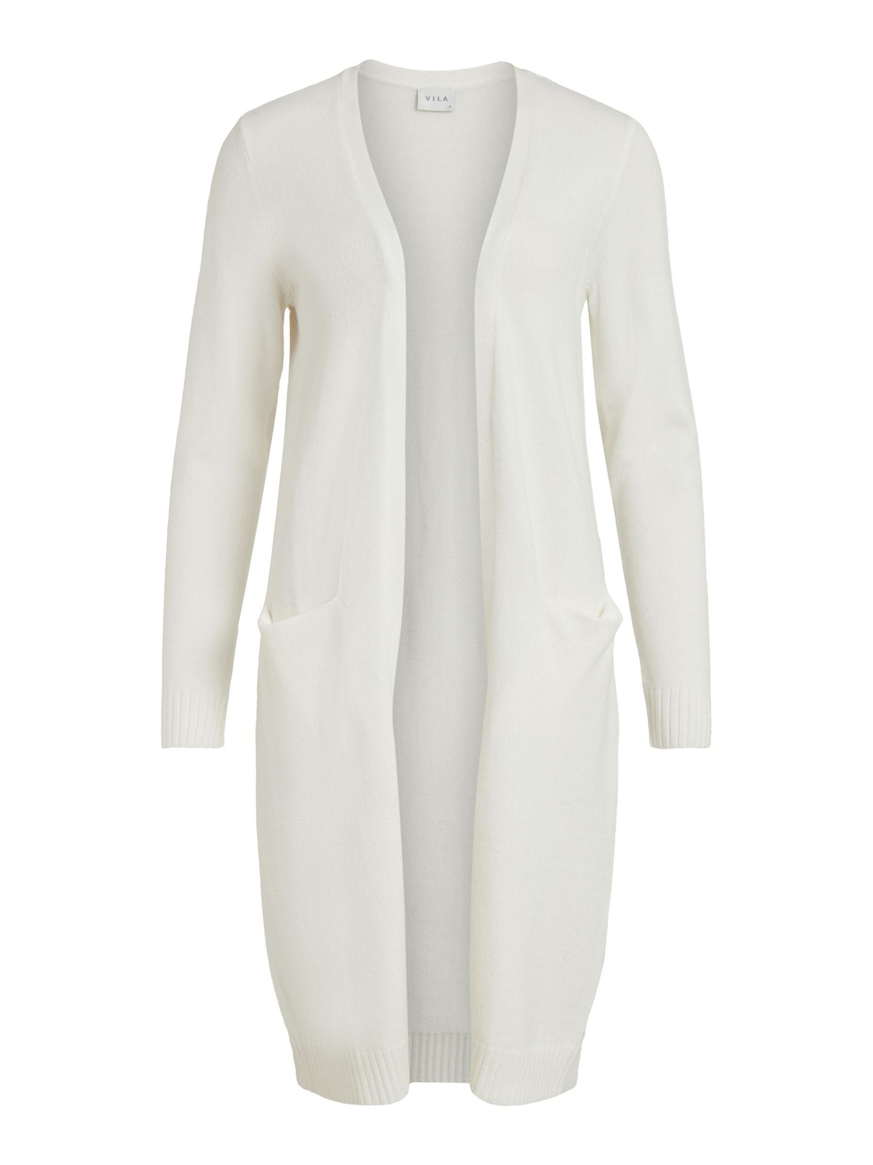 Long white knitted cardigan shop