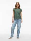 VILA ROUND NECK SHORT SLEEVED TOP, Laurel Wreath, highres - 14110629_LaurelWreath_005.jpg