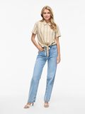 VILA SHORT SLEEVED SHIRT, Super Light Natural Melan, highres - 14105067_SuperLightNaturalMelan_1191691_005.jpg