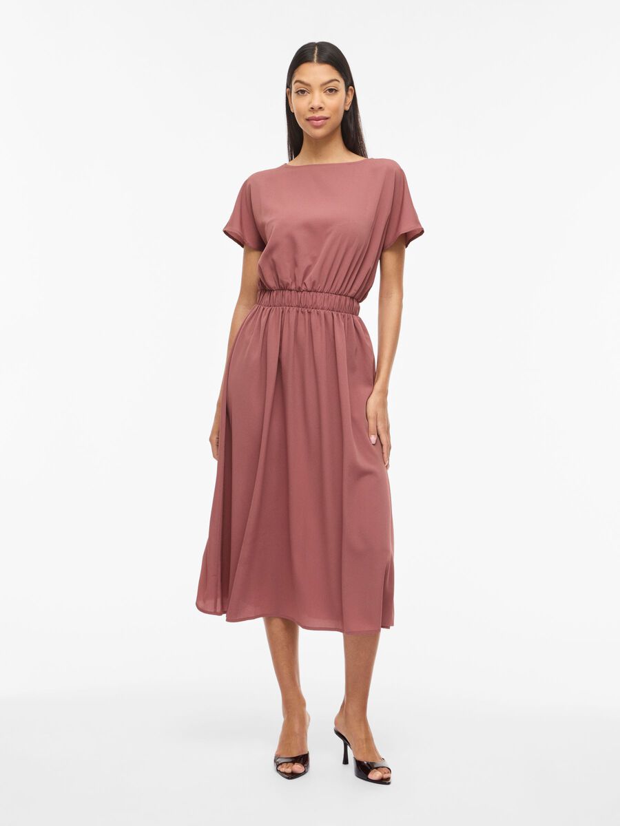 Product carousel image - ROBE MI-LONGUE, Rose Brown | 1