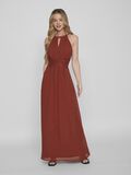 Vila PLEATED HALTER NECK MAXI DRESS, Burnt Henna, highres - 14052647_BurntHenna_003.jpg