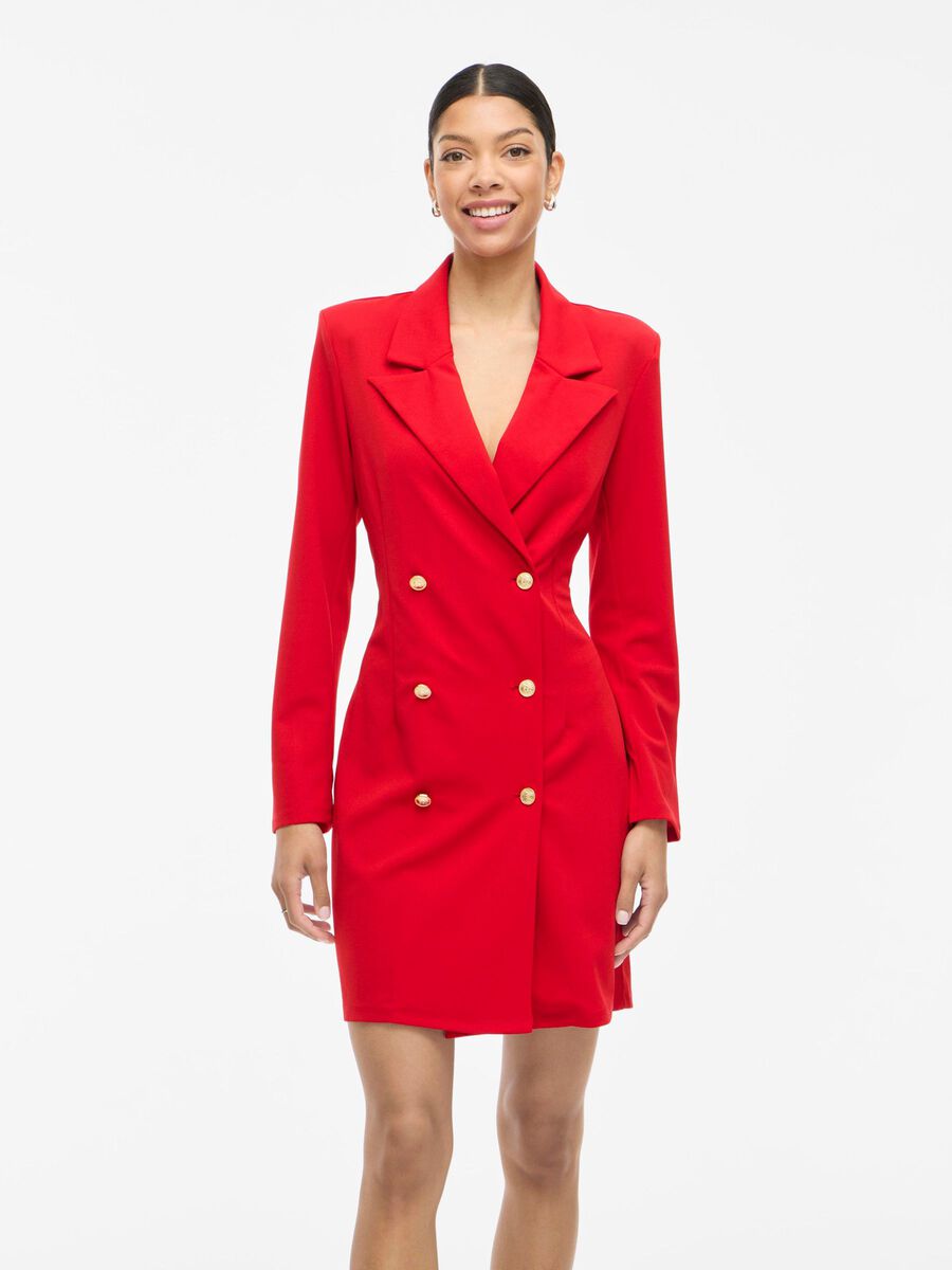 VILA VICLARA SHORT VESTITO BLAZER, Racing Red, highres - 14112686_RacingRed_003.jpg