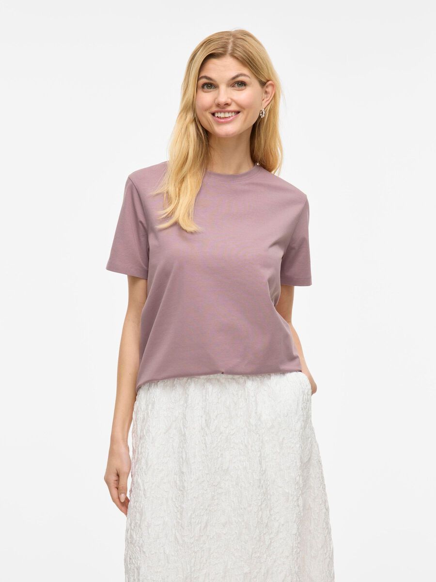 VILA VINORA CUELLO REDONDO CAMISETA, Toadstool, highres - 14103448_Toadstool_003.jpg