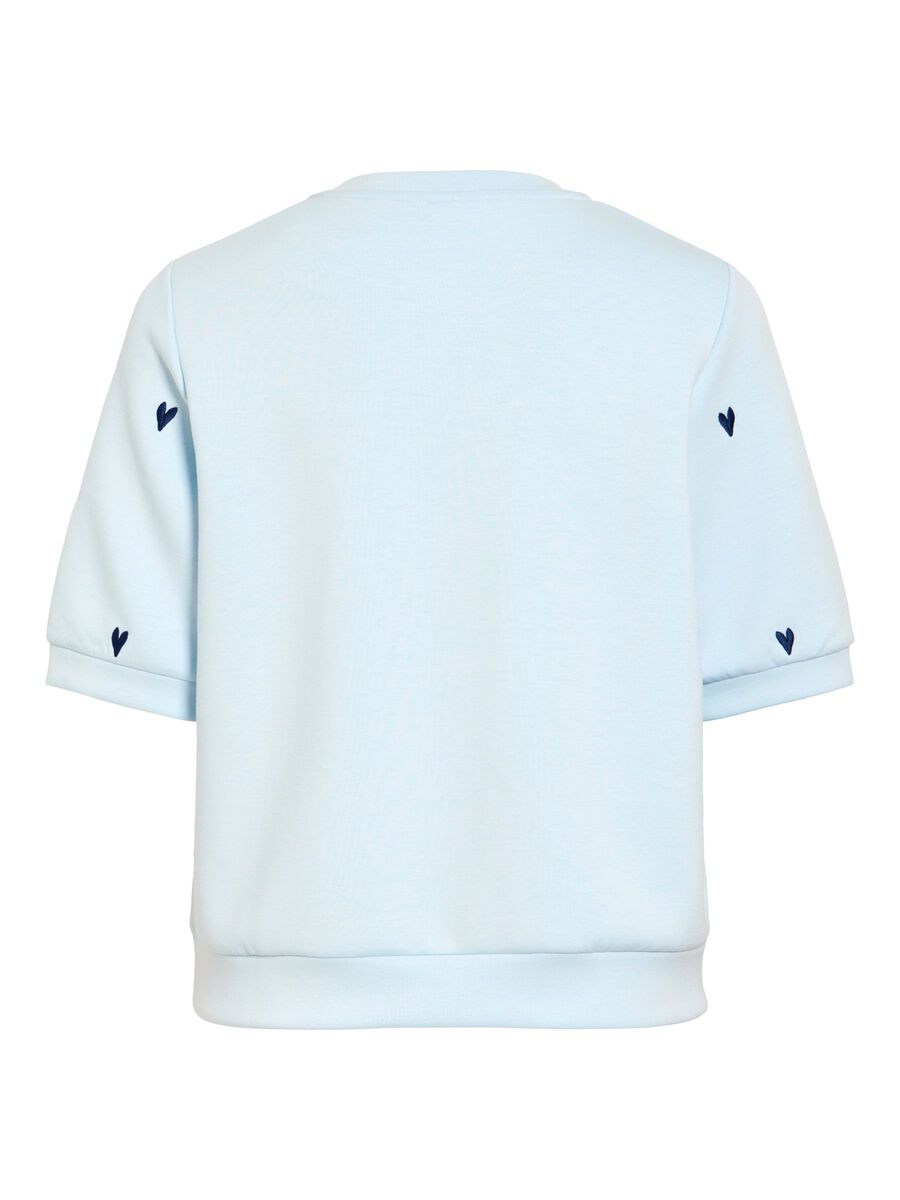 Product carousel image - VISIF ROUND NECK SHORT SLEEVED SWEATSHIRT, Nantucket Breeze | 2