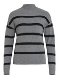 Product image thumbnail - VIRIL GESTREIFTER STRICKPULLOVER, Medium Grey Melange | 6