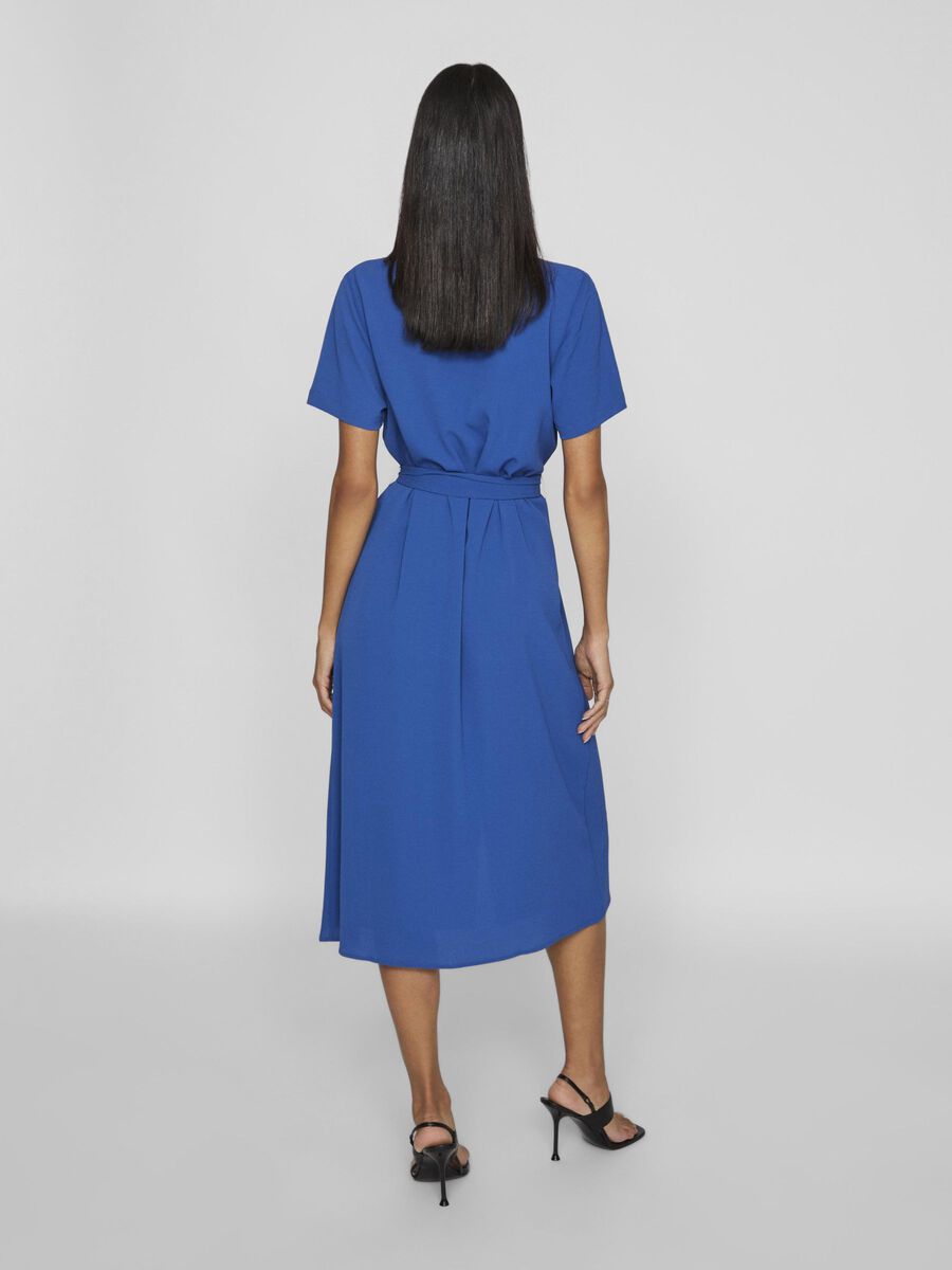 VILA SHORT SLEEVED SHIRT DRESS, True Blue, highres - 14103263_TrueBlue_004.jpg