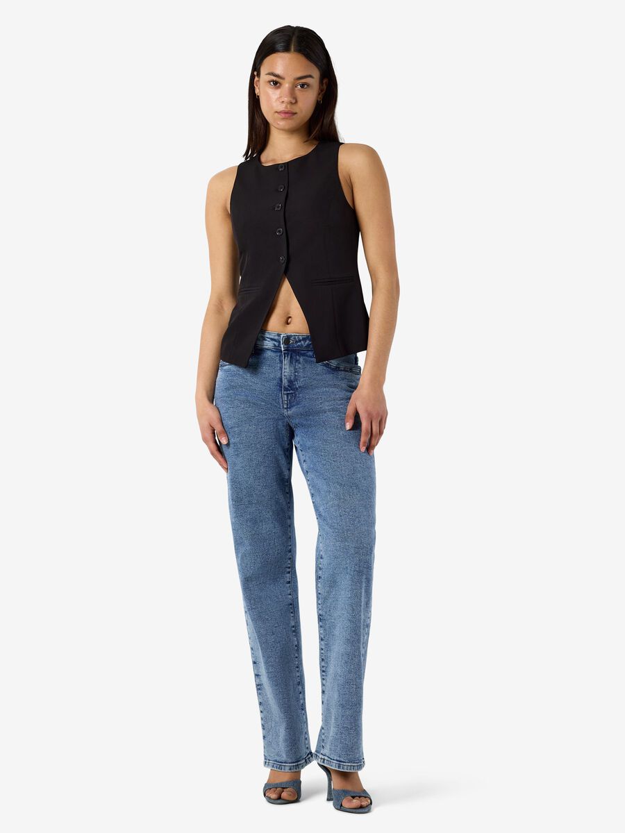 Carousel image - NMMAILE SLEEVELESS WAISTCOAT, Black | 2