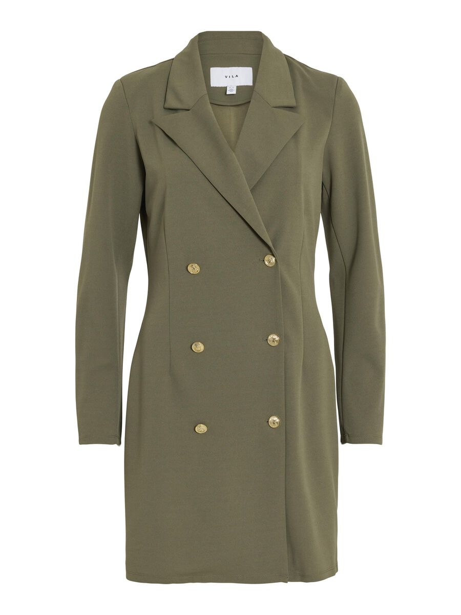 VILA ZWEIREIHIGES BLAZERKLEID, Dusty Olive, highres - 14105115_DustyOlive_001.jpg