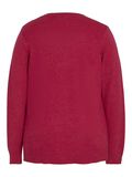 Vila CURVE - COSY KNITTED PULLOVER, Cerise, highres - 14077189_Cerise_1004221_002.jpg