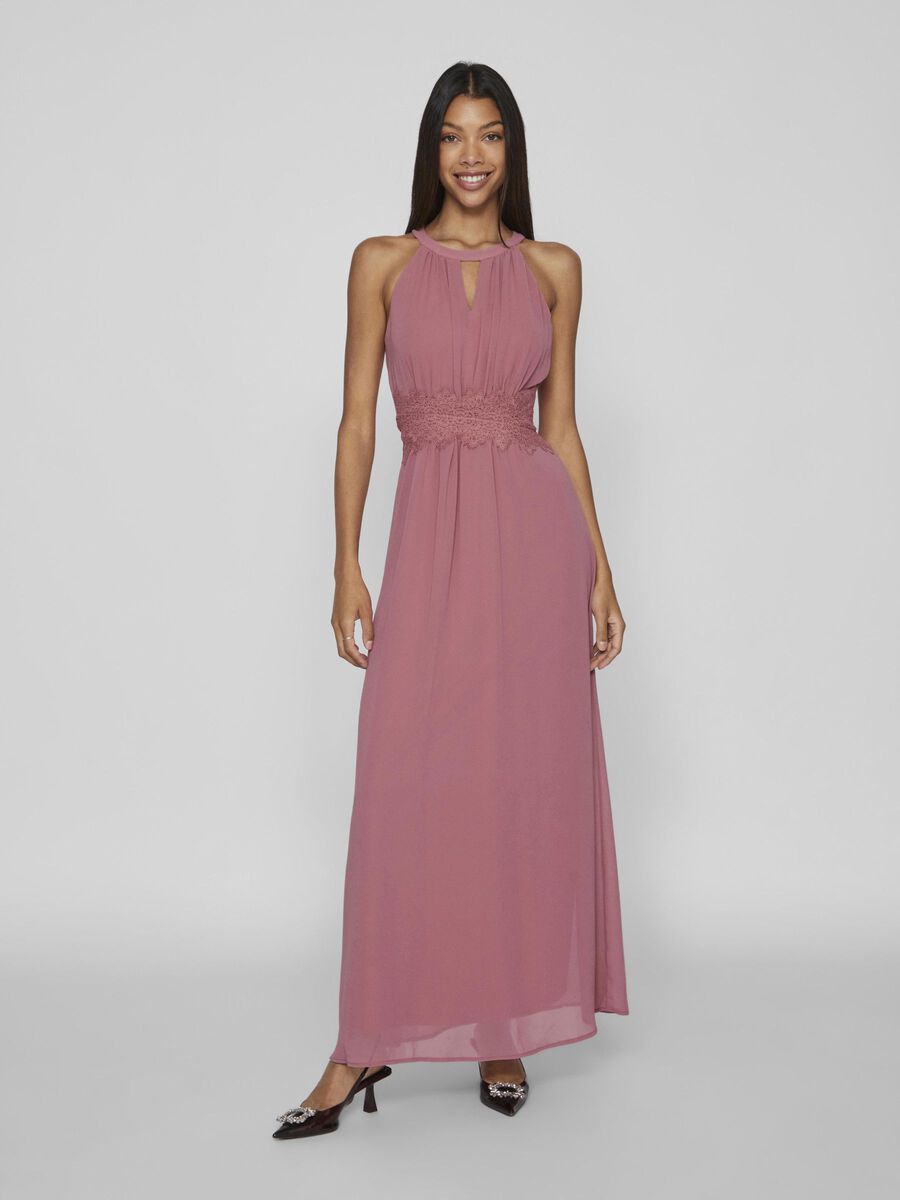 VILA VIMILINA HALTER NECK MAXI DRESS, Mesa Rose, highres - 14052647_MesaRose_1038600_003.jpg