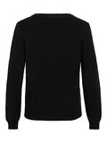 VILA VIRIL ROUND NECK KNITTED PULLOVER, Black, highres - 14054177_Black_002.jpg