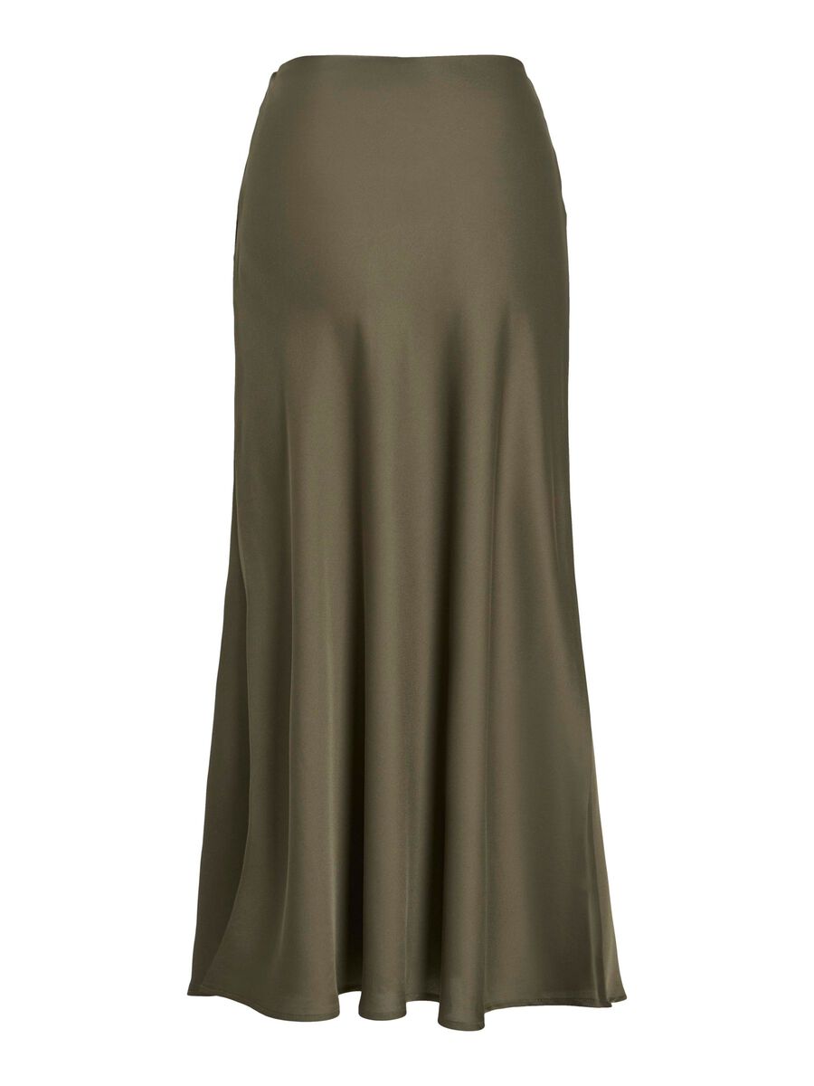 VILA VIELLETTE HIGH WAIST MIDI SKIRT, Dusty Olive, highres - 14084182_DustyOlive_002.jpg