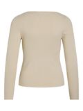 VILA LONG SLEEVED KNITTED TOP, Birch, highres - 14103386_Birch_002.jpg