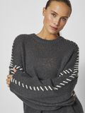 VILA VICHOCA LÅNG ÄRM STICKAD KLÄNNING, Dark Grey, highres - 14101301_DarkGrey_1161790_006.jpg